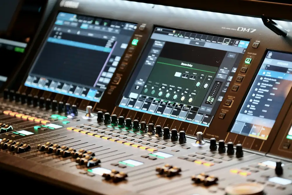 Digital audio mixing console